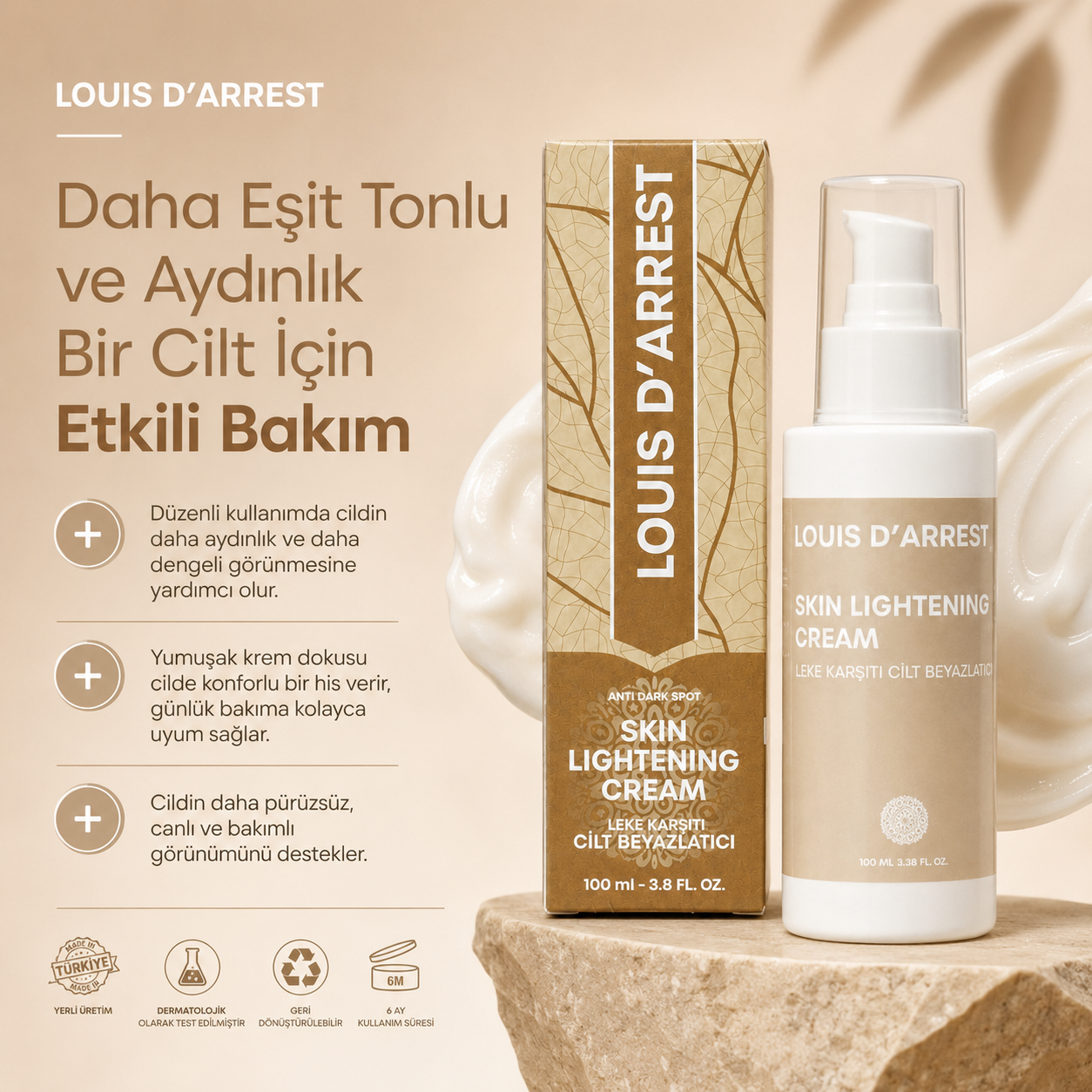Leke Karşıtı Cilt Beyazlatıcı Krem 100 ml