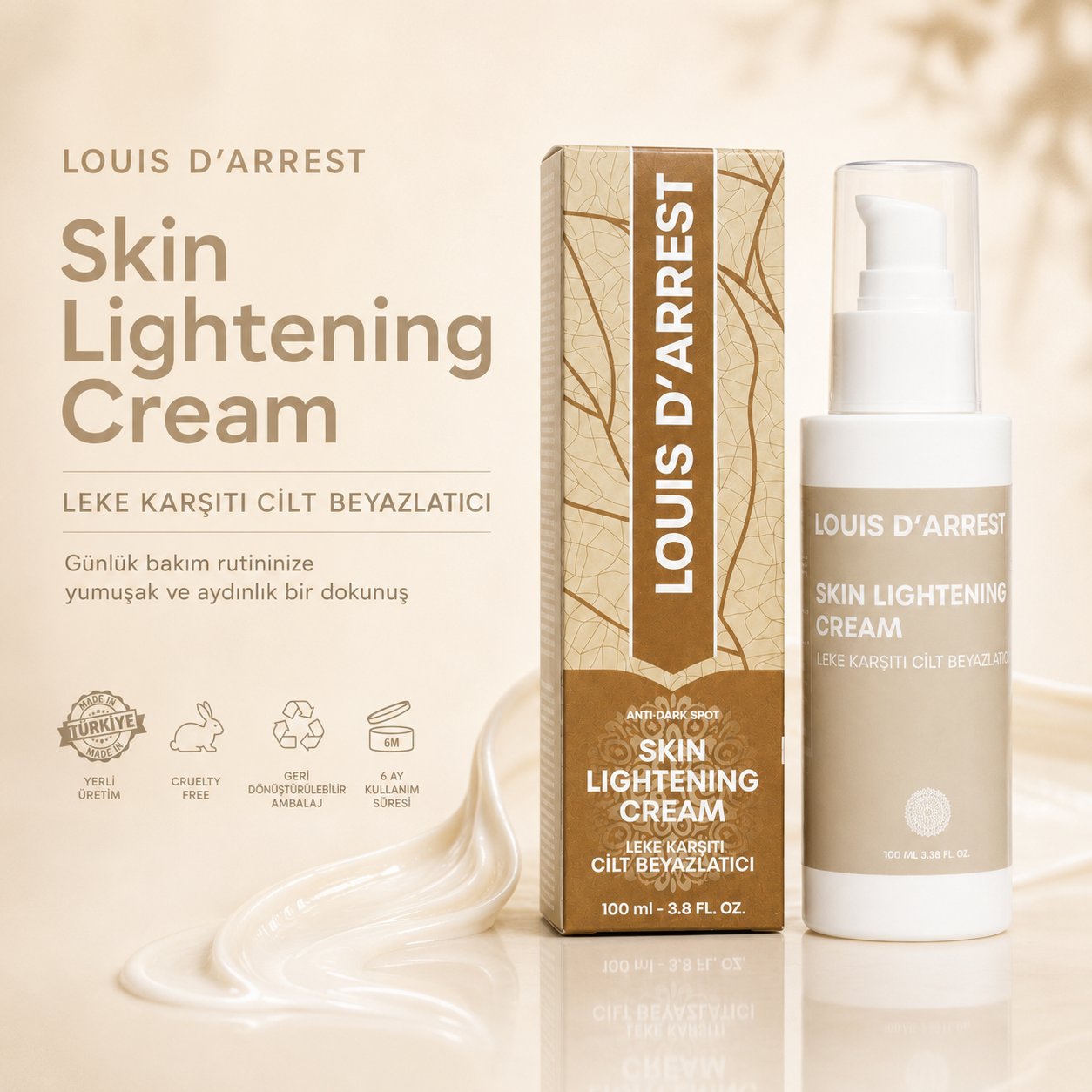 Leke Karşıtı Cilt Beyazlatıcı Krem 100 ml