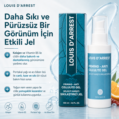 Body Sculpt Sıkılaştırıcı Vücut Jeli - Selülit Karşıtı Bakım Jeli, Kolajen & Vitamin B5, 100 ml