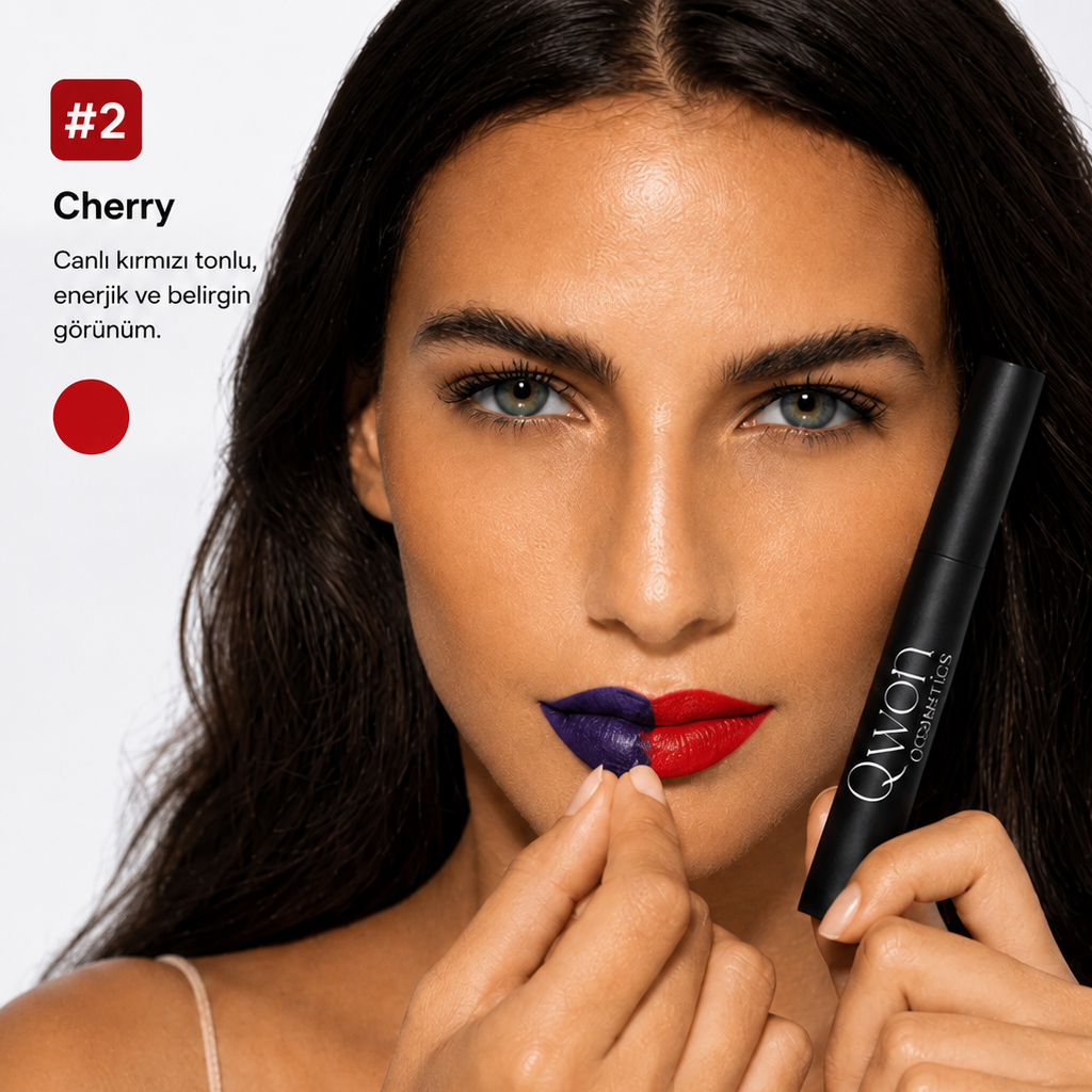 Qwon Lip Stain – +10 Saat Kalıcı & Suya Dayanıklı