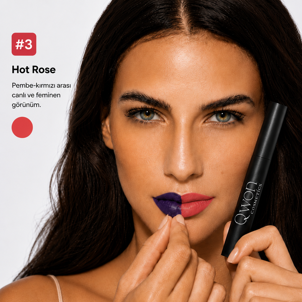 Qwon Lip Stain – +10 Saat Kalıcı & Suya Dayanıklı